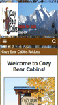 Mobile Screenshot of cozybearruidoso.com